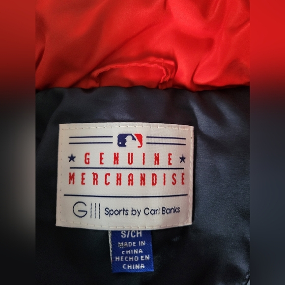 Genuine Merchandise Quilted Vest in Navy and Red Women Red Sox, Size Small - Picture 3 of 4